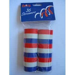  RED, WHITE & BLUE   Party Streamers {Royal Wedding/Union 