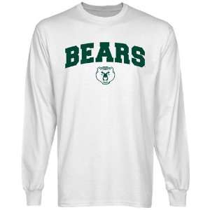  Baylor Bears White Logo Arch Long Sleeve T shirt  Sports 