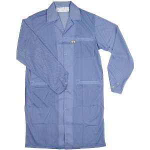 Desco 73609 Polyester Smock Statshield Labcoat with Snaps, 42 Length 