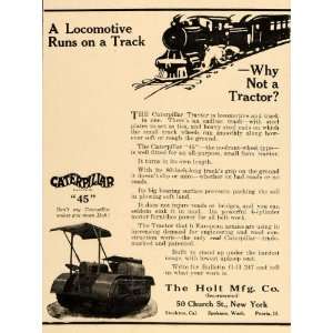  1915 Vintage Ad Caterpillar Tractor 45 Holt Mfg Company 