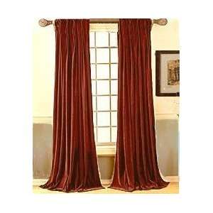  Park Smith Velvet Pole Top Curtain Cleopatra Copper 95L 