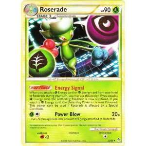  Pokemon   Roserade (23)   HS Unleashed   Reverse Holofoil 