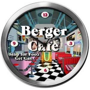  BERGER 14 Inch Cafe Metal Clock Quartz Movement Kitchen 