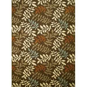  Concord Global Rugs Chester Collection Leafs Brown 