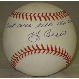 Autographed Yogi Berra Ball   It Aint Over PSA K88746   Autographed 