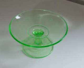DEPRESSION GLASS SMALL COMPOTE CANDY DISH LOT OF FOUR  