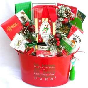 Making Spirits Bright Christmas Gift basket  Grocery 