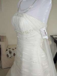 GORGEOUS NEW Pronovias RIZO Wedding Dress Bridal Gown size 8Tulle 