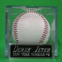 Derek Jeter Yankees NAMEPLATE FOR AUTOGRAPHED Signed Baseball Display 