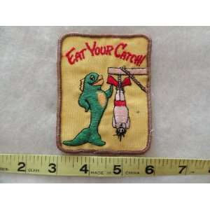  Eat Your Catch Fishing Patch 