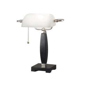  Blaine Bankers Lamp by Kenroy Home   Black Finish with 