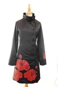 NEW AUTH $186 Desigual Merlen Floral Pattern Jacket Back 42  