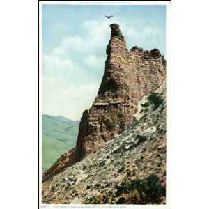  Reprint Yellowstone National Park WY   Eagles Nest Rock 