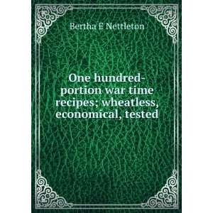   wheatless, economical, tested Bertha E Nettleton  Books