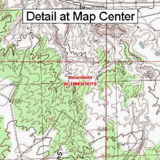  USGS Topographic Quadrangle Map   Bloomfield, New Mexico 