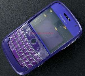 Purple RIM BlackBerry Bold 9000 Full Housing Case Cover  