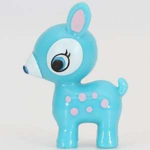  cute blue Bambi deer miniature figure kawaii Toys & Games