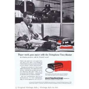  1957 Dictaphone Time Master Vintage Ad 