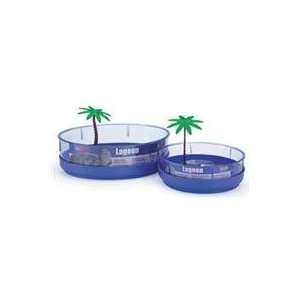  3 PACK DELUXE TURTLE LAGOON WITH PLANT (Catalog Category 