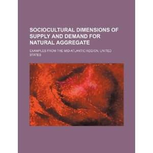  Sociocultural dimensions of supply and demand for natural aggregate 