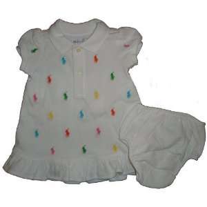  Ralph Lauren Infant Girls Dress 6 Months 2 Pc. Set Baby