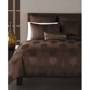  Hotel Collection Expresso Links Full Queen Duvet Cover 