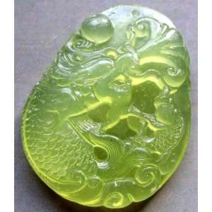  Green Jade Fish Dragon Fish Fortune Pendant Everything 