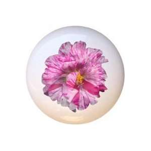  Moss Rose Flowers Floral Drawer Pull Knob
