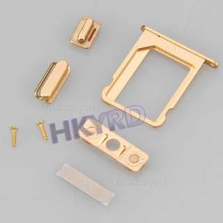 Gold Diamond Bezel Frame Chassis Housing For Iphone 4S 4GS  