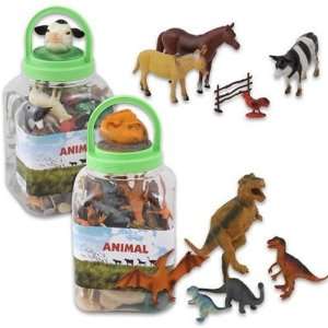  Animals 50 Piece Dino, Farm, Wild Assorted Case Pack 6 