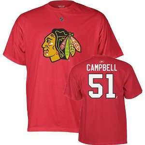   Blackhawks Brian Campbell Name and Number T Shirt