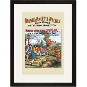  Black Framed/Matted Print 17x23, Frank Manley Weekly 