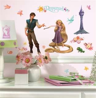 46 New DISNEY TANGLED WALL DECALS Rapunzel Stickers Girls Purple Room 