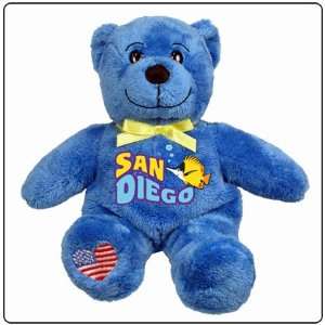  San Diego Symbolz Plush Blue Bear Stuffed Animal Toys 