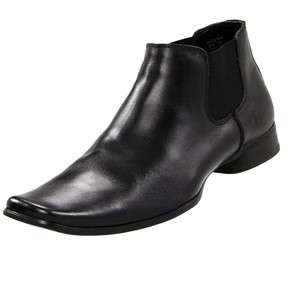 Kenneth Cole Reaction Keeping Note Mens Black Dress Boot Casual Shoes 