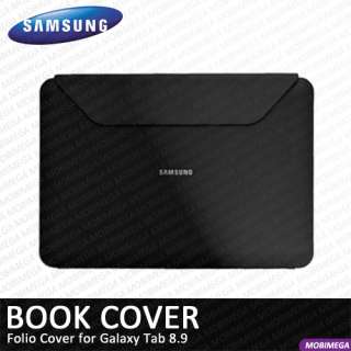 Genuine Samsung EFC 1C9NBECSTD Book Cover Folio Case Galaxy Tab 8.9 