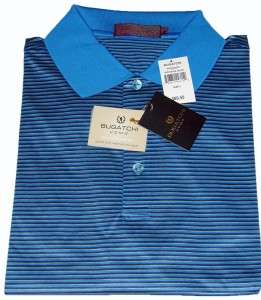 Bugatchi Uomo NWT L Egyptian Cotton Short Sleeve Mens Golf Polo Shirts 
