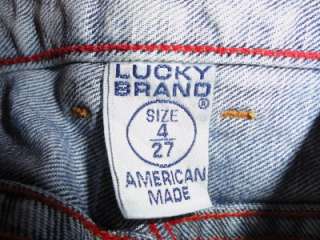 Lucky Brand Women Denim Plain Jane Shorts Size 4/27 (27X2 1/2)  