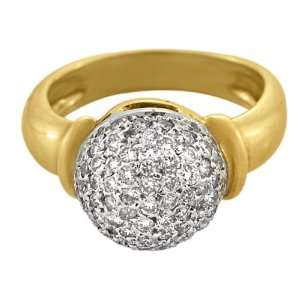   18kt Yellow Gold Diamond Dome Ring (.55 ct. tw.) Gregg Ruth Jewelry