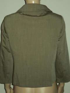 Womens BANANA REPUBLIC Beige Wool Stretch Jacket Blazer Sz M  