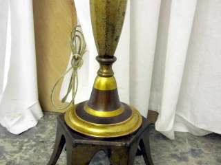   & Copper Art Deco Style Floor Up Lamp w Paw Feet Great Patina NICE