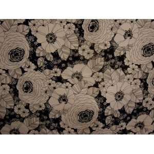 P Kaufmann Fox Trot Black Fabric Arts, Crafts & Sewing
