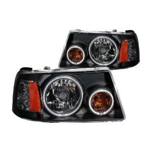   Pc. Projector Halo Black Clear Amber Headlight Assembly   (Sold in
