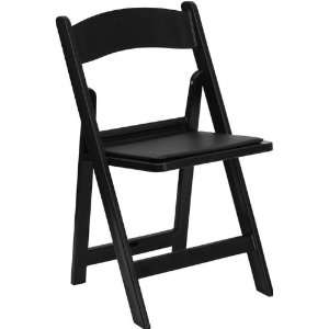  Flash Furniture Heavy Duty Black Resin Folding Chair w 