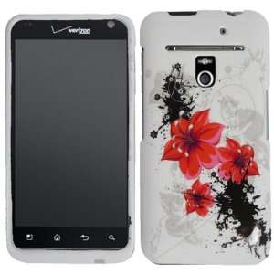  Red Lily Hard Case Cover for LG Revolution VS910 Cell 