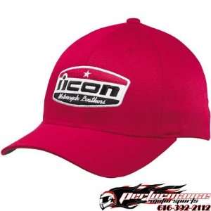  Icon Hellbent Hat   Small/Medium/Red Automotive