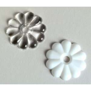  White Rosette Washers