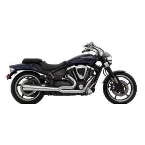 Vance & Hines Chrome 2 into 1 Pro Pipe HS for 2002 2008 Yamaha Road 
