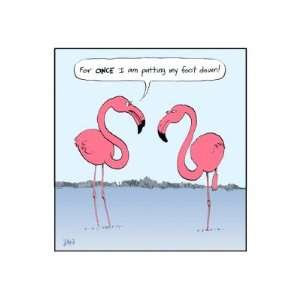  Pink Flamingos Cartoon Mouse Mat