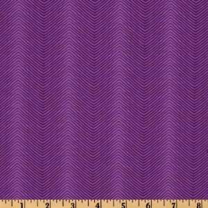  44 Wide Paisley Collection Herringbone Purple Fabric By 